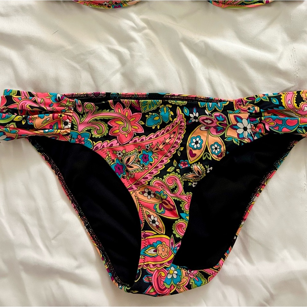 Victoria’s Secret Paisley Bandeau Bikini Bottoms S